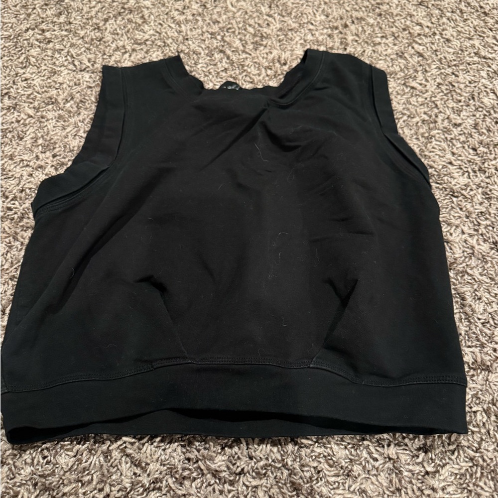 Black Sleeveless Women's Top